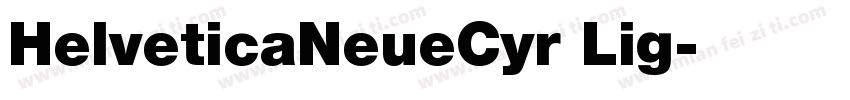 HelveticaNeueCyr Lig字体转换